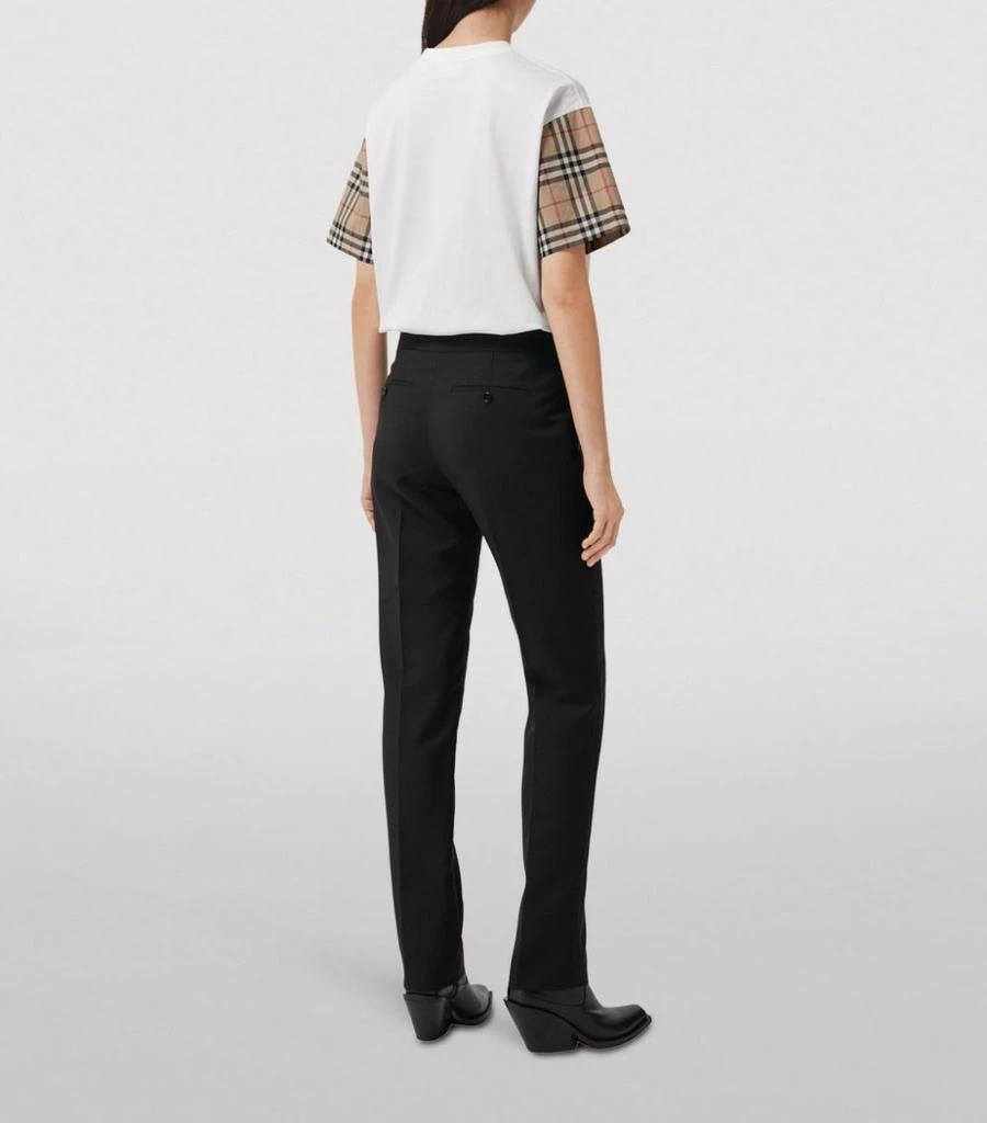 商品Burberry|Vintage Check Sleeve Cotton T-Shirt,价格¥3771,第4张图片详细描述