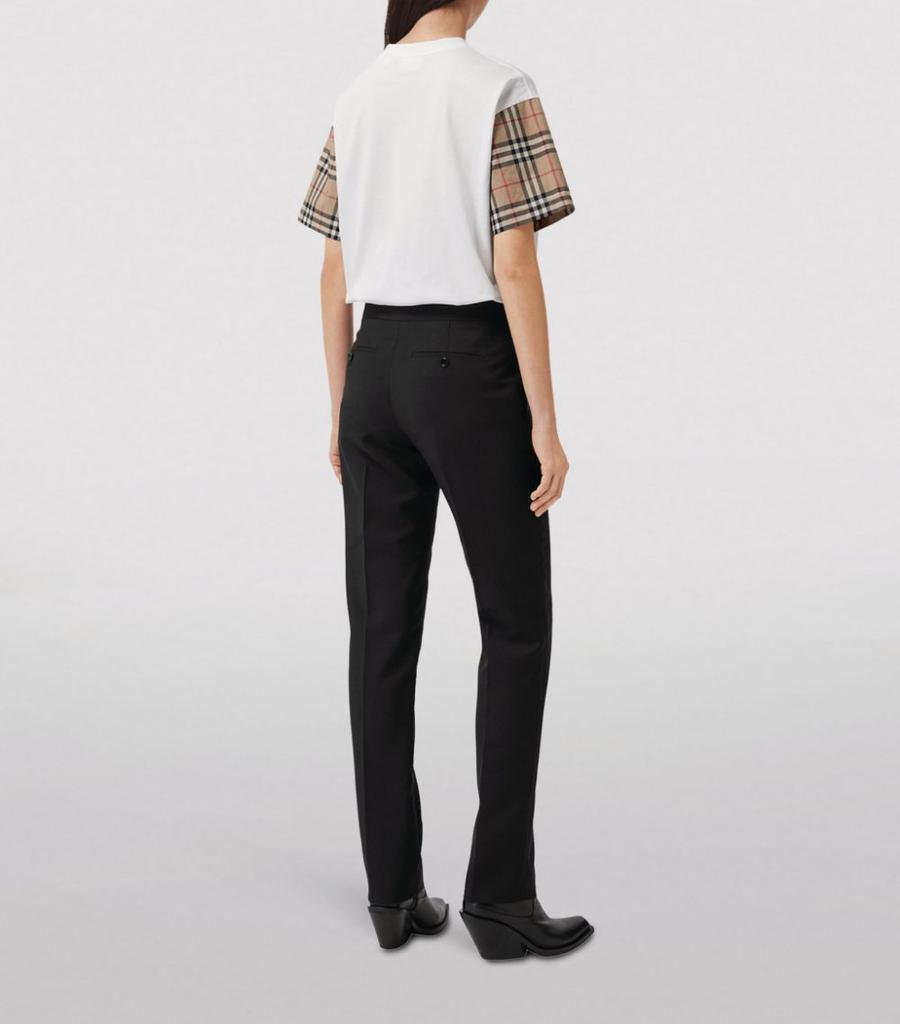 商品Burberry|Vintage Check Sleeve Cotton T-Shirt,价格¥3537,第6张图片详细描述