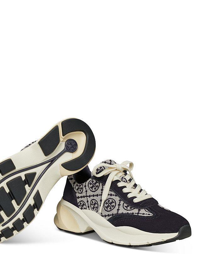 商品Tory Burch|Women's T Monogram Good Luck Trainer Sneakers,价格¥1186,第6张图片详细描述