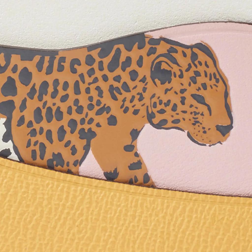 商品Kate Spade|Kate Spade New York Lucy Leopard Appliquéd Saffiano Leather Cardholder,价格¥657,第6张图片详细描述