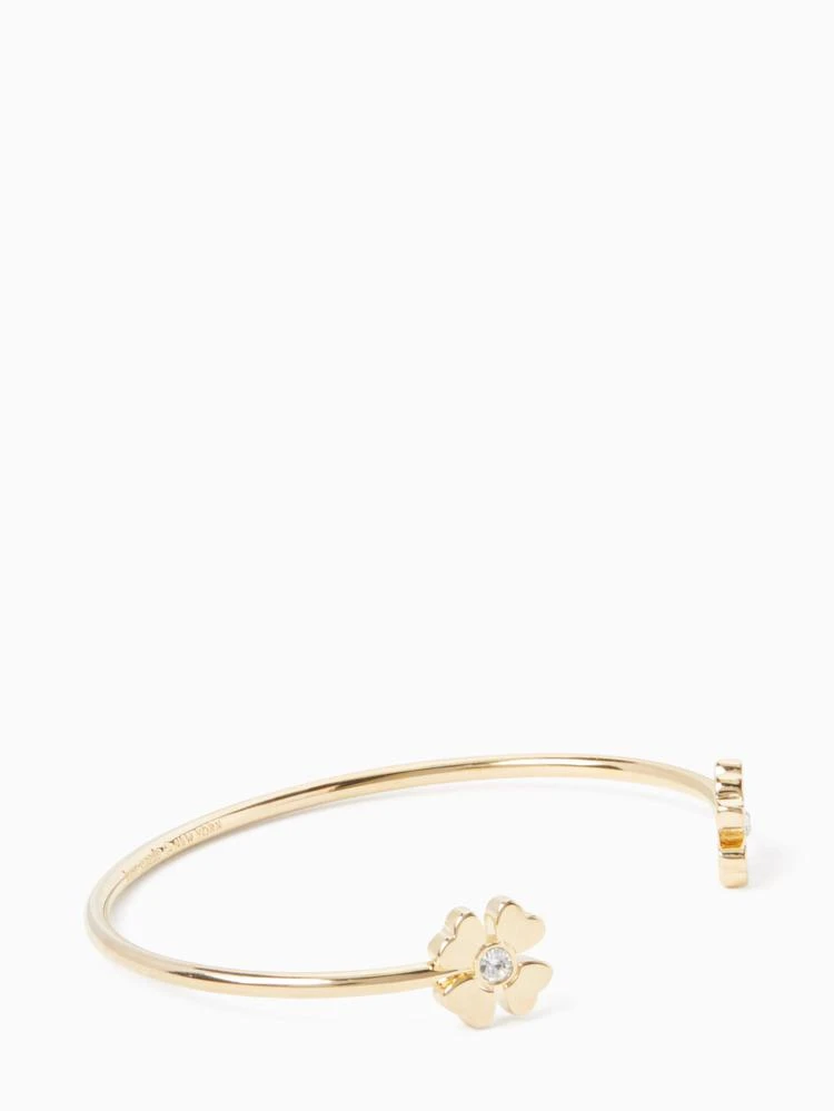 商品Kate Spade|dainty sparklers 4 leaf clover cuff,价格¥185,第3张图片详细描述