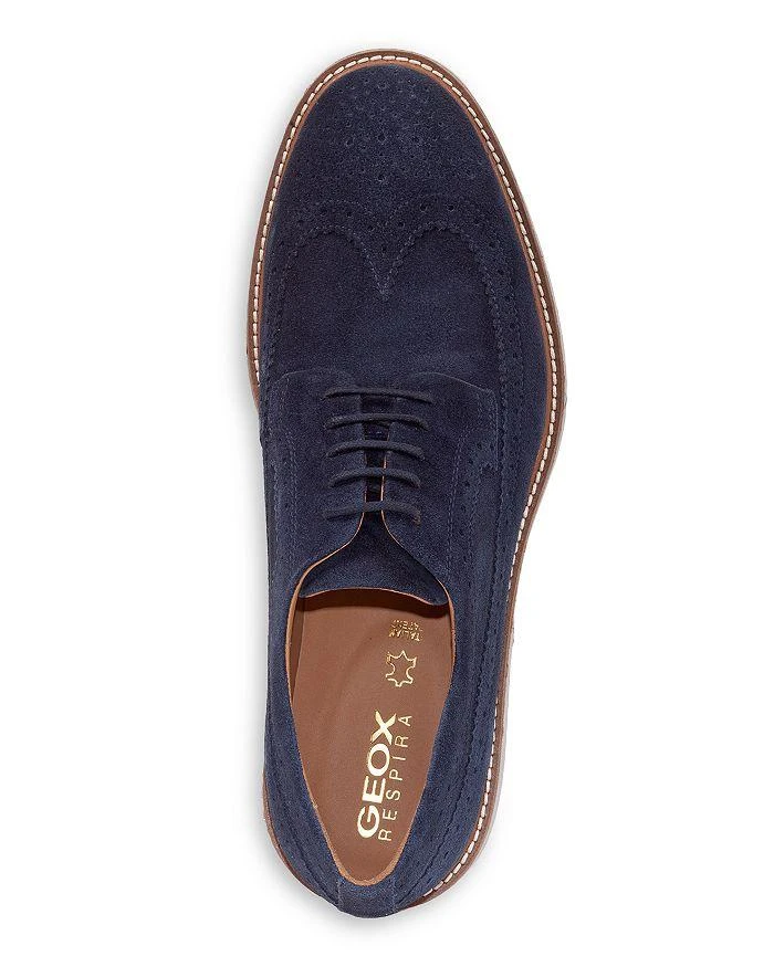 商品Geox|Men's Gubbio Suede Brogue Oxfords,价格¥1346,第2张图片详细描述