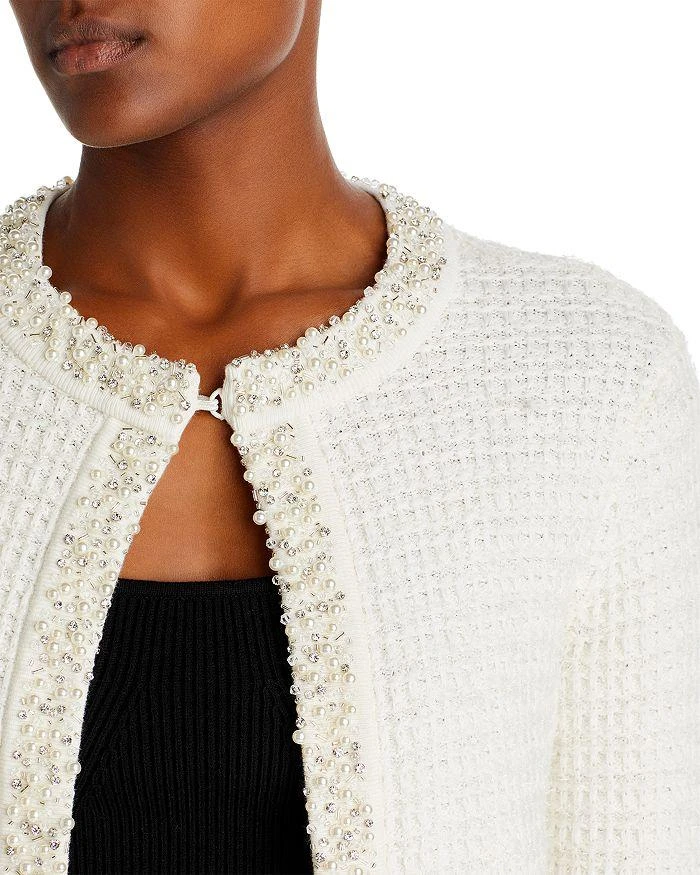 商品Alice + Olivia|Akira Embellished Textured Cardigan,价格¥1959,第3张图片详细描述