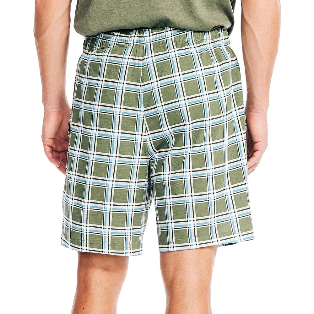 商品Nautica|Men's Classic-Fit Plaid-Print Sleep Shorts,价格¥132,第2张图片详细描述