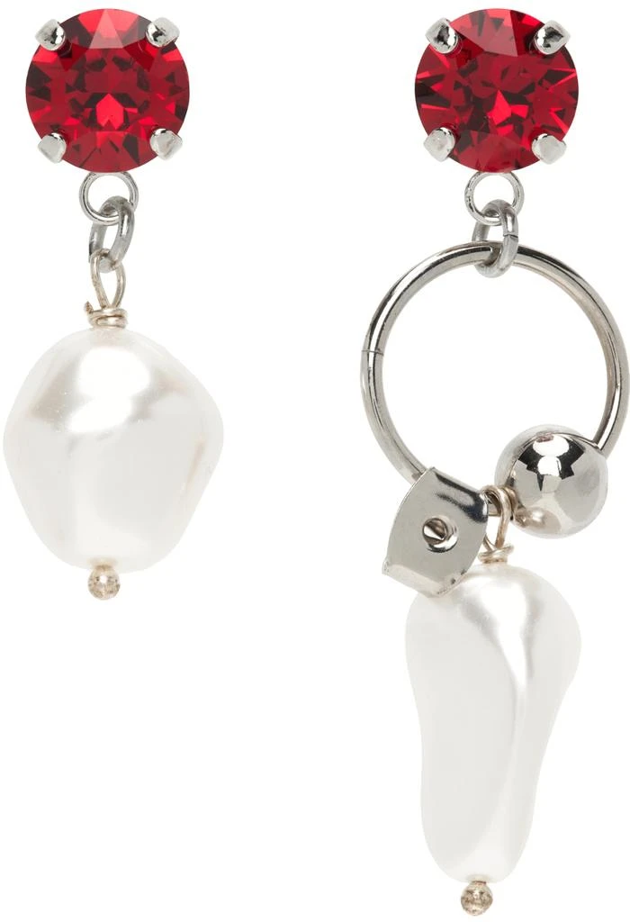 商品Justine Clenquet|SSENSE Exclusive Silver Deva Earrings,价格¥425,第1张图片