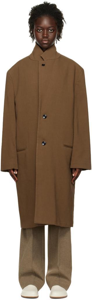 商品Lemaire|棕色 Chesterfield 大衣,价格¥4787,第1张图片