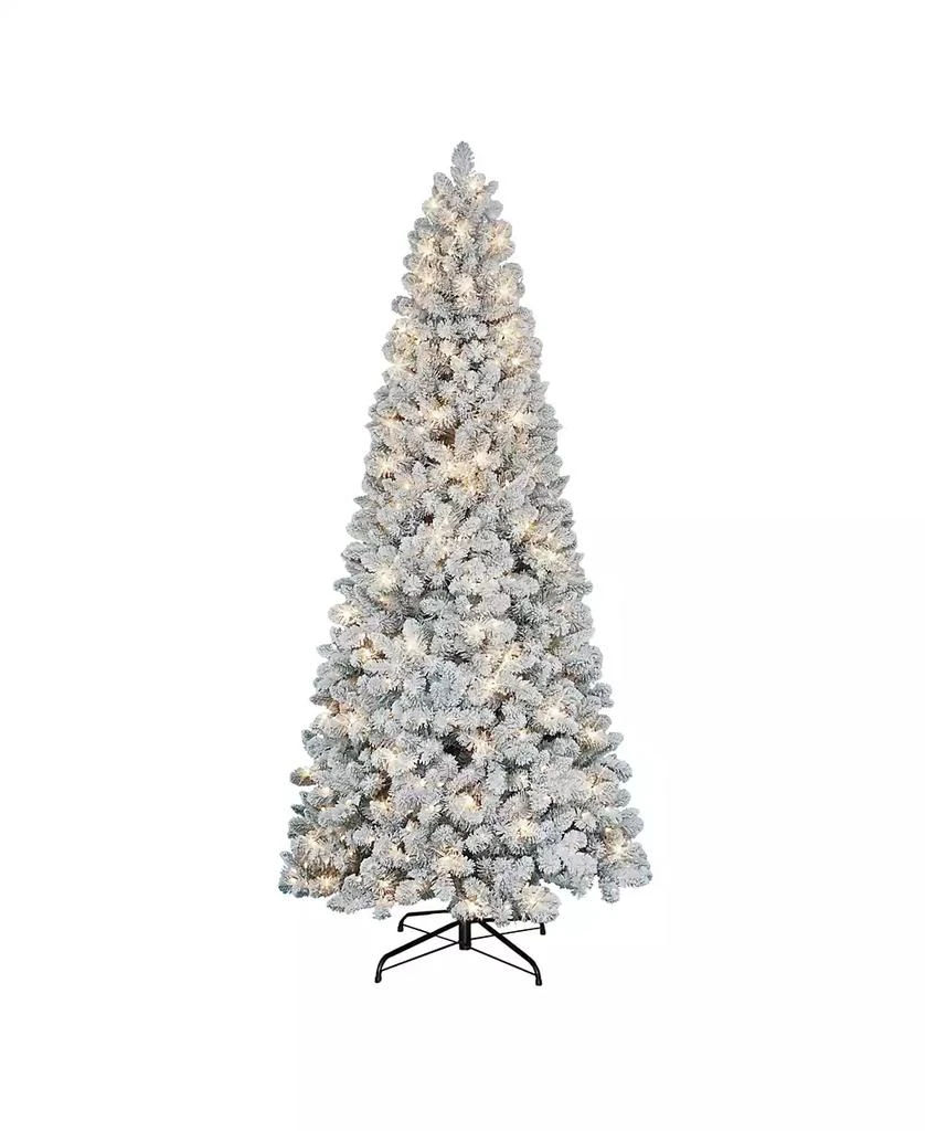 商品Puleo|9FT Pre-Lit Flocked Vancouver Pine Tree,价格¥4988,第1张图片