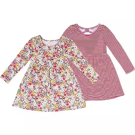 商品Member's Mark|Member's Mark Girls' 2 Pack Knit Dress,价格¥40,第1张图片