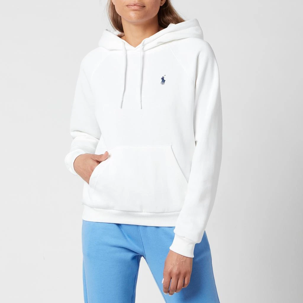 商品Ralph Lauren|Women's Long Sleeve Knitted Hoodie - White,价格¥1023,第2张图片详细描述