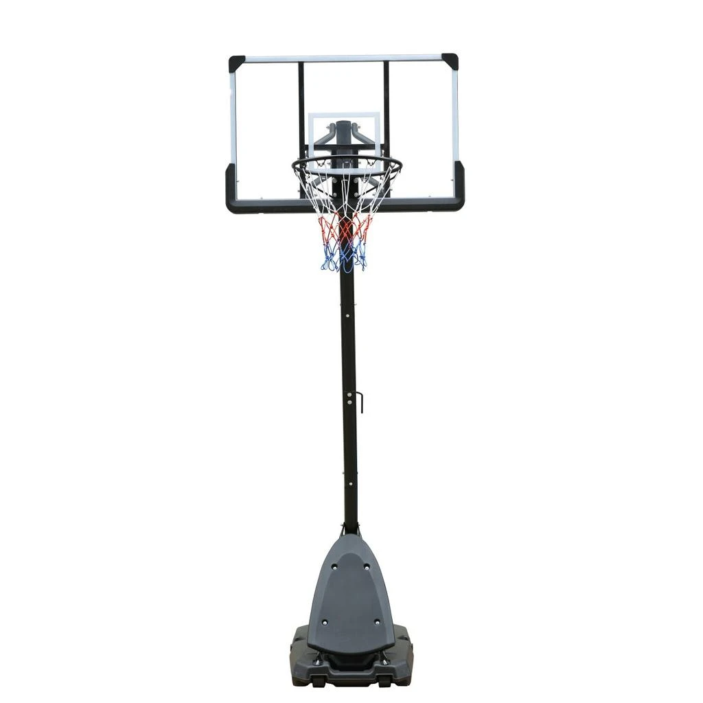 商品Simplie Fun|Use for Outdoor Height Adjustable 6 to 10FT Basketball Hoop 44 Inch Backboard Portable Basketball Goal System,价格¥2917,第2张图片详细描述