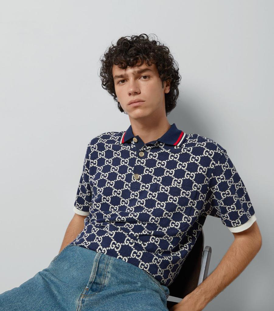 トップス Flowered Velour Jacquard Polo Shirt JACQUARD POLO TOP - Multicolored | ZARA United States