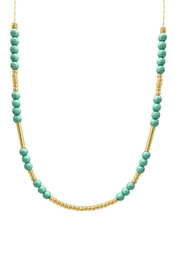 商品ADORNIA|14K Gold Plated Beaded Necklace,价格¥224,第2张图片详细描述