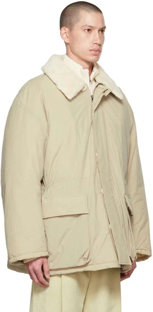 商品AMOMENTO|Beige Padded Safari Jacket,价格¥1933,第2张图片详细描述