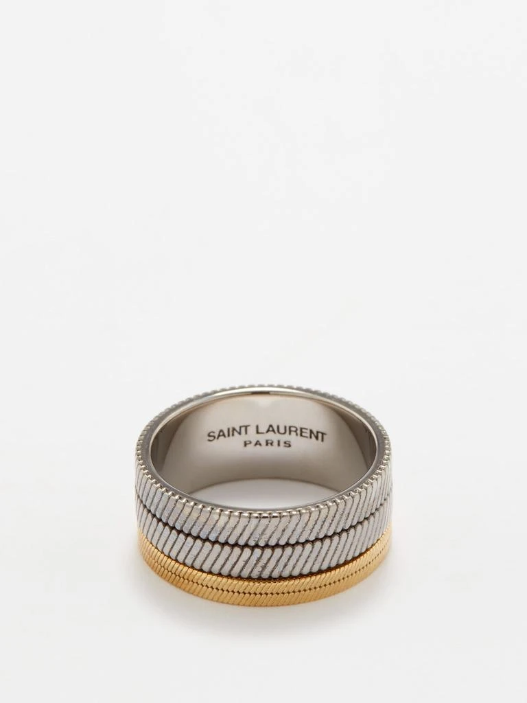 商品Yves Saint Laurent|Tandem two-tone ring,价格¥4086,第1张图片