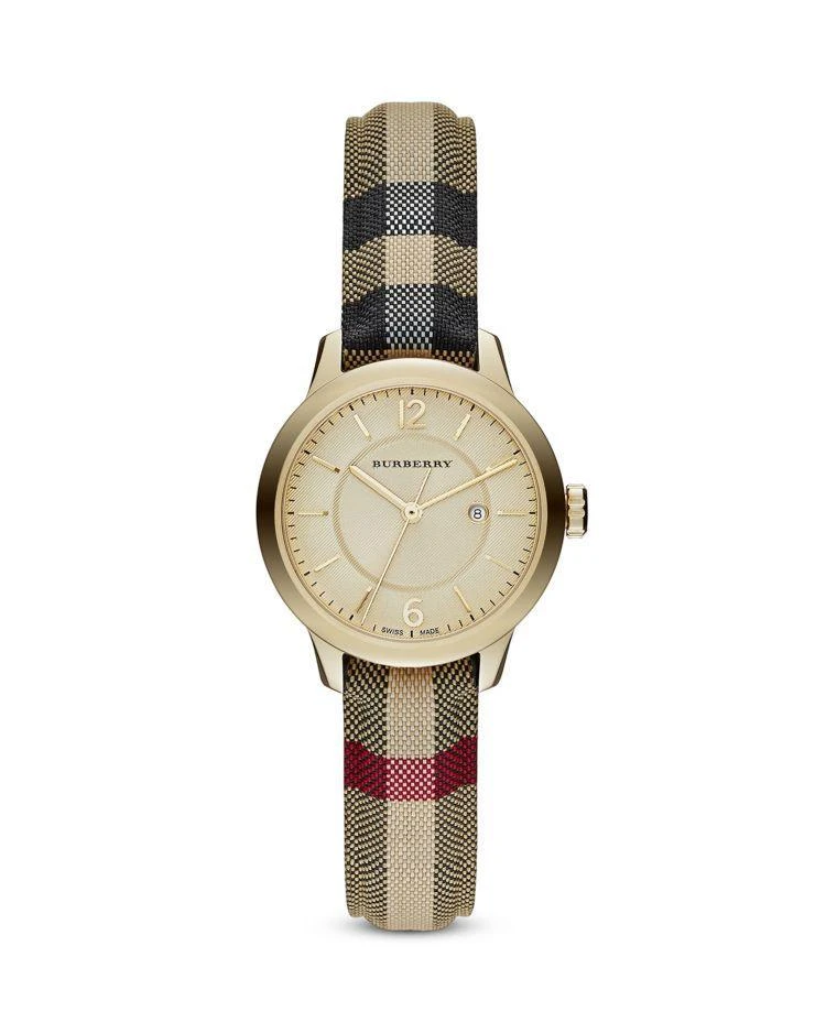 商品Burberry|菱格表带腕表 32mm,价格¥4462,第1张图片