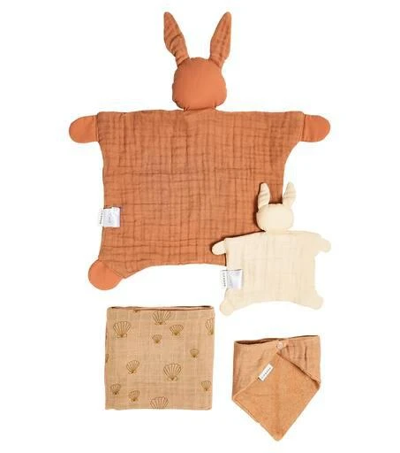 商品Liewood|婴幼儿 — Nada棉质婴儿毯围兜与包巾套装,价格¥388,第2张图片详细描述
