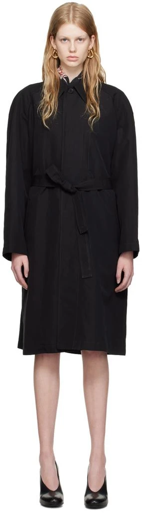 商品Lemaire|Black Belted Lightweight Coat,价格¥4223,第1张图片