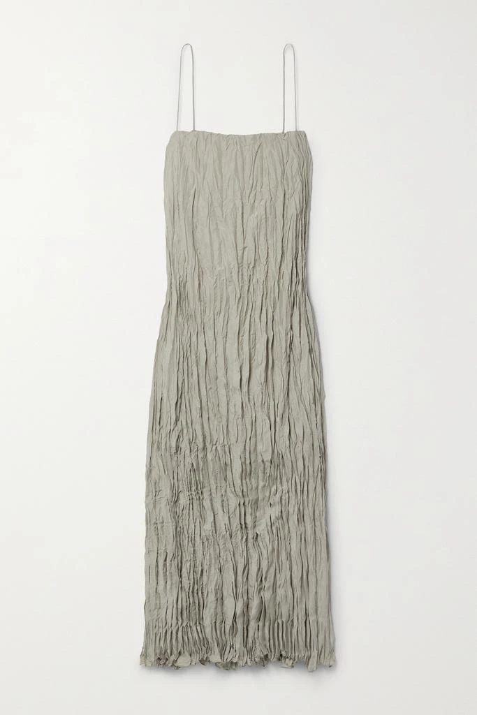 商品Totême|褶皱真丝超长连衣裙  - DK36,价格¥2950,第1张图片