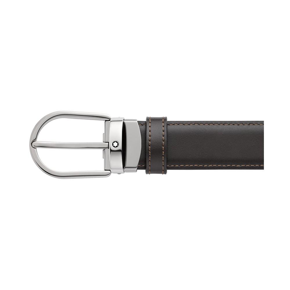 Men's Horseshoe Reversible Leather Belt商品第2张图片规格展示