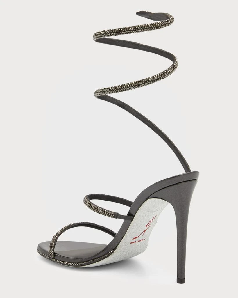 商品Rene Caovilla|Cleo Snake Strass Stiletto Sandals,价格¥13359,第4张图片详细描述