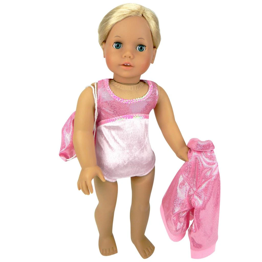 商品Teamson|Sophia’s Gymnastics Leotard & Nylon Jacket for 18" Dolls, Pink,价格¥190,第3张图片详细描述