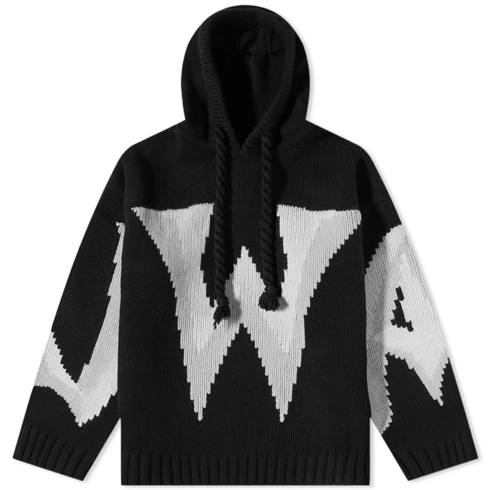 商品JW Anderson|JW Anderson Gothic Logo Chunky Hoodie,价格¥3030,第1张图片