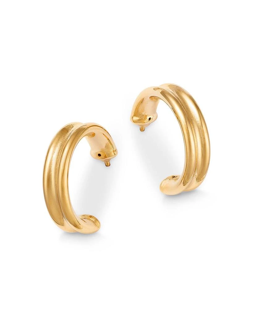 商品Moon & Meadow|14K Yellow Gold Concave Band Hoop Earrings,价格¥2874,第1张图片