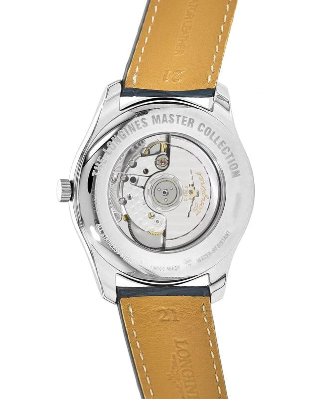 商品Longines|Longines Master Collection Automatic 42mm Blue Dial Blue Leather Men's Watch L2.893.4.92.0,价格¥14567,第3张图片详细描述