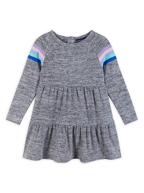 Little Girl's Striped Tiered Dress商品第1张图片规格展示