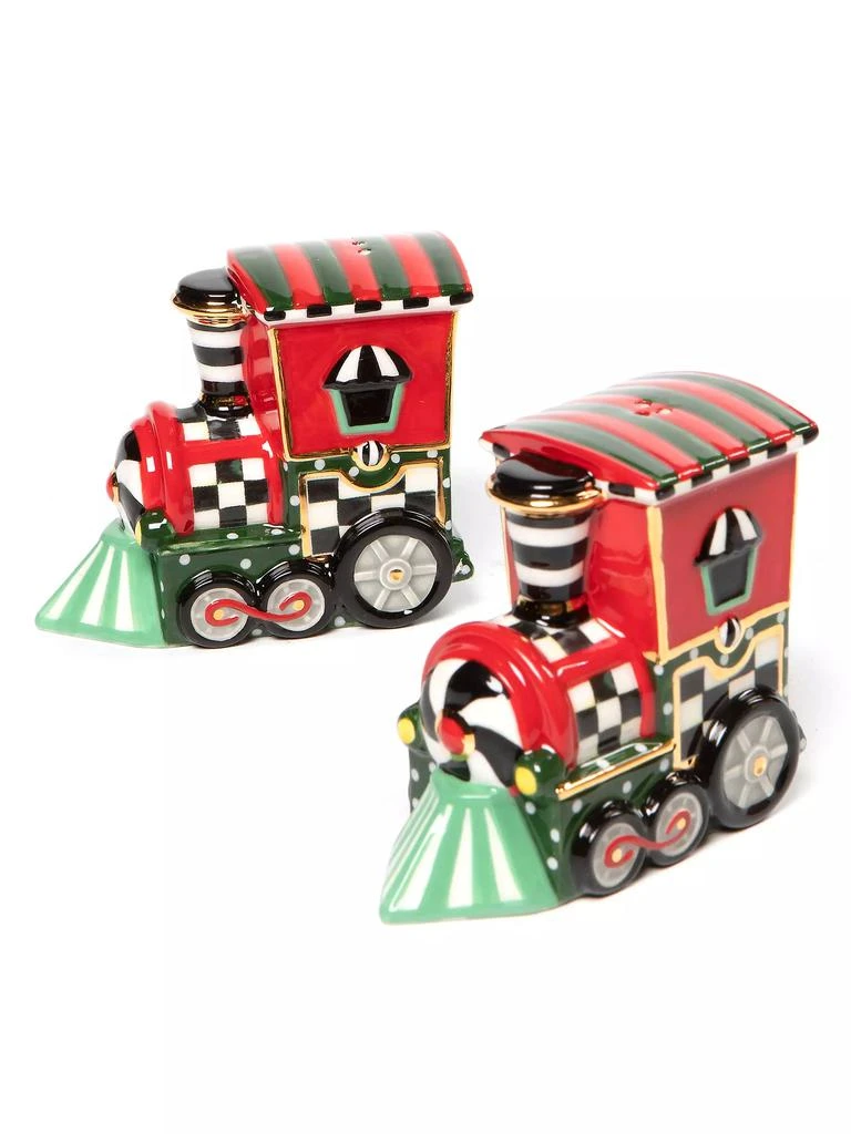 商品MacKenzie-Childs|Toyland Train Handmade Ceramic Salt & Pepper Set,价格¥660,第1张图片