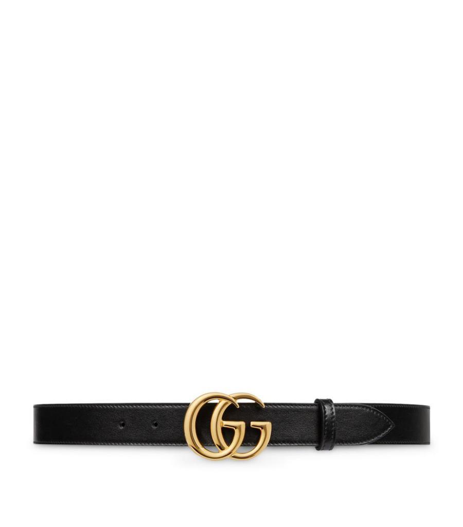 商品Gucci|Leather GG Marmont Belt,价格¥2955,第1张图片