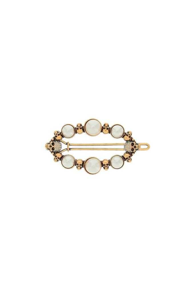 商品Alexander McQueen|Alexander mcqueen pearly skull hair clip,价格¥1842,第1张图片
