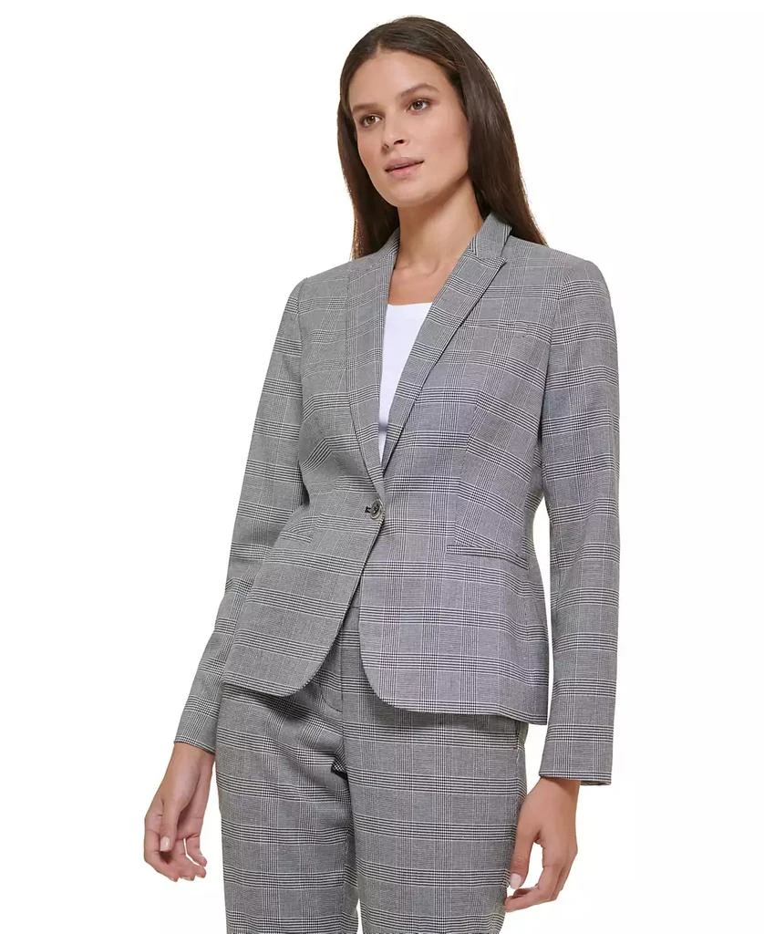 商品Tommy Hilfiger|Women's Glen Plaid Single-Button Blazer,价格¥1121,第3张图片详细描述