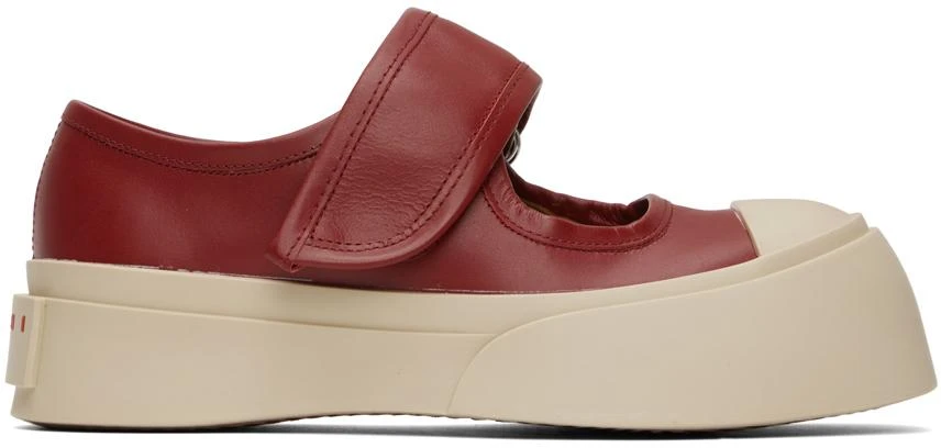 商品Marni|Red Pablo Mary-Jane Sneakers,价格¥1899,第1张图片