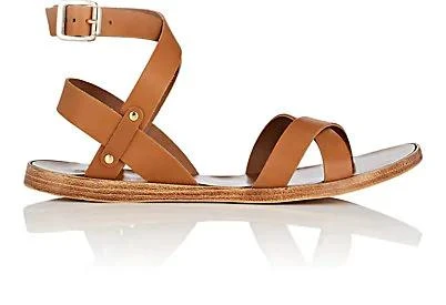 商品Barneys New York|Leather Ankle-Wrap Sandals,价格¥480,第1张图片