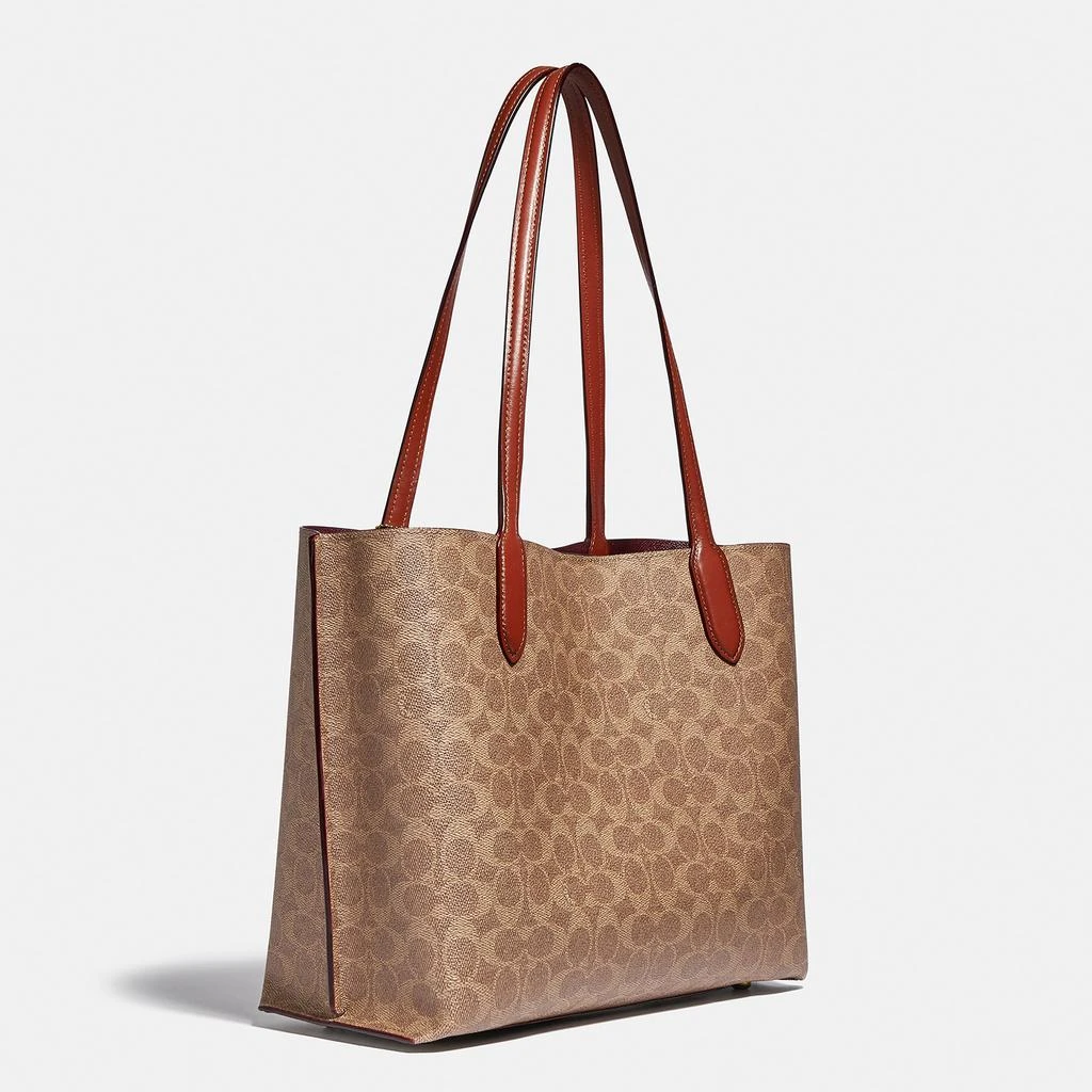 商品Coach|Willow Signature Coated-Canvas Tote Bag,价格¥2730,第3张图片详细描述