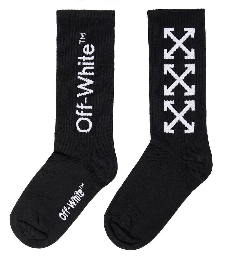商品Off-White|Logo棉质混纺袜子,价格¥306,第3张图片详细描述