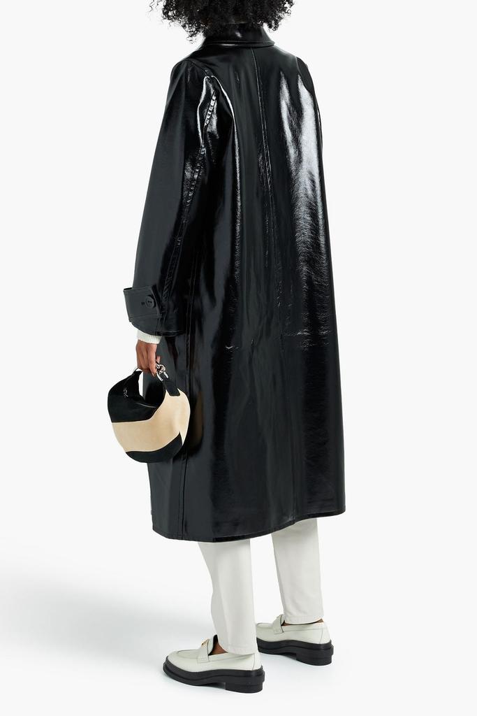 Mette faux patent-leather coat商品第1张图片规格展示