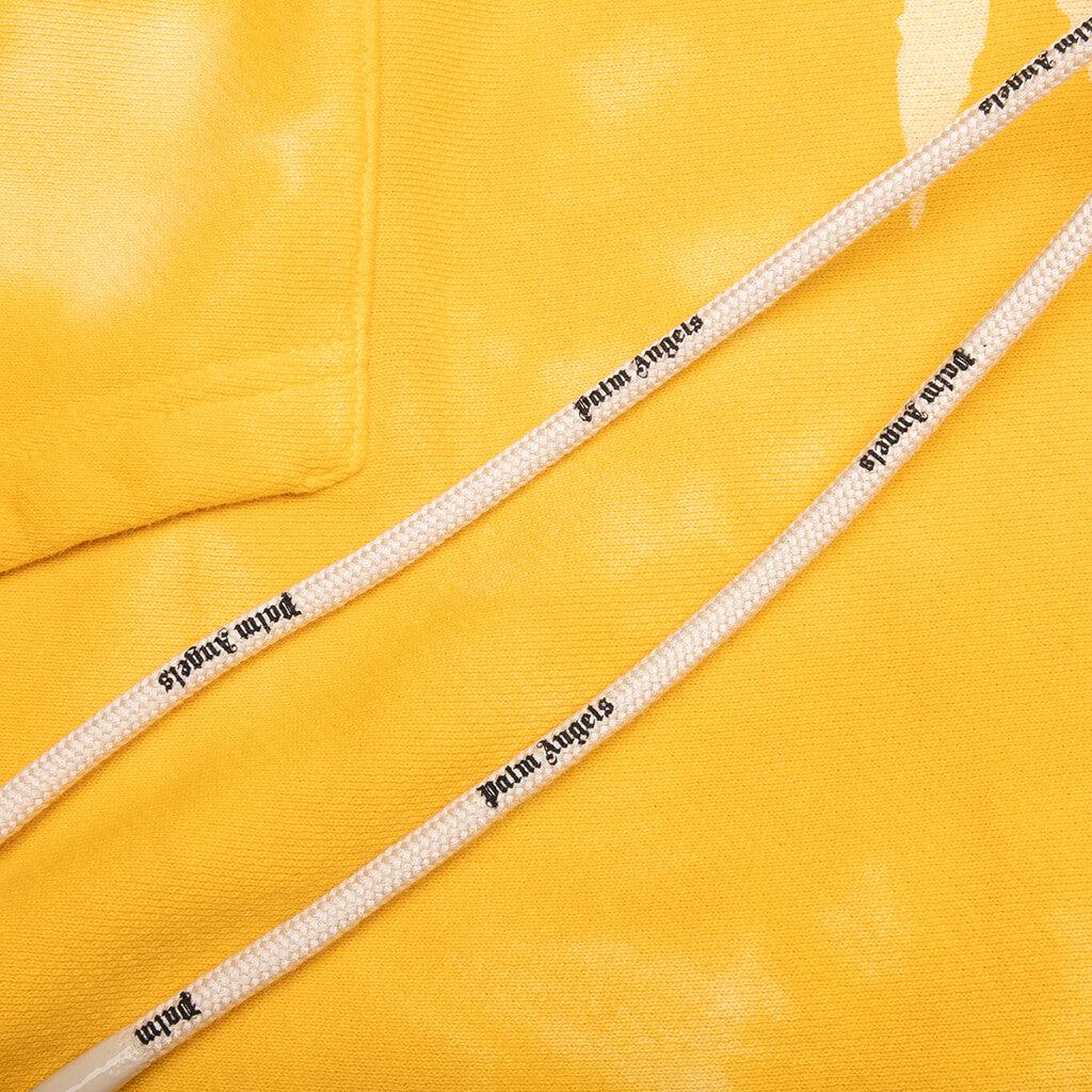 Palm Angels Leaf Tie Dye Hoodie - Yellow商品第4张图片规格展示
