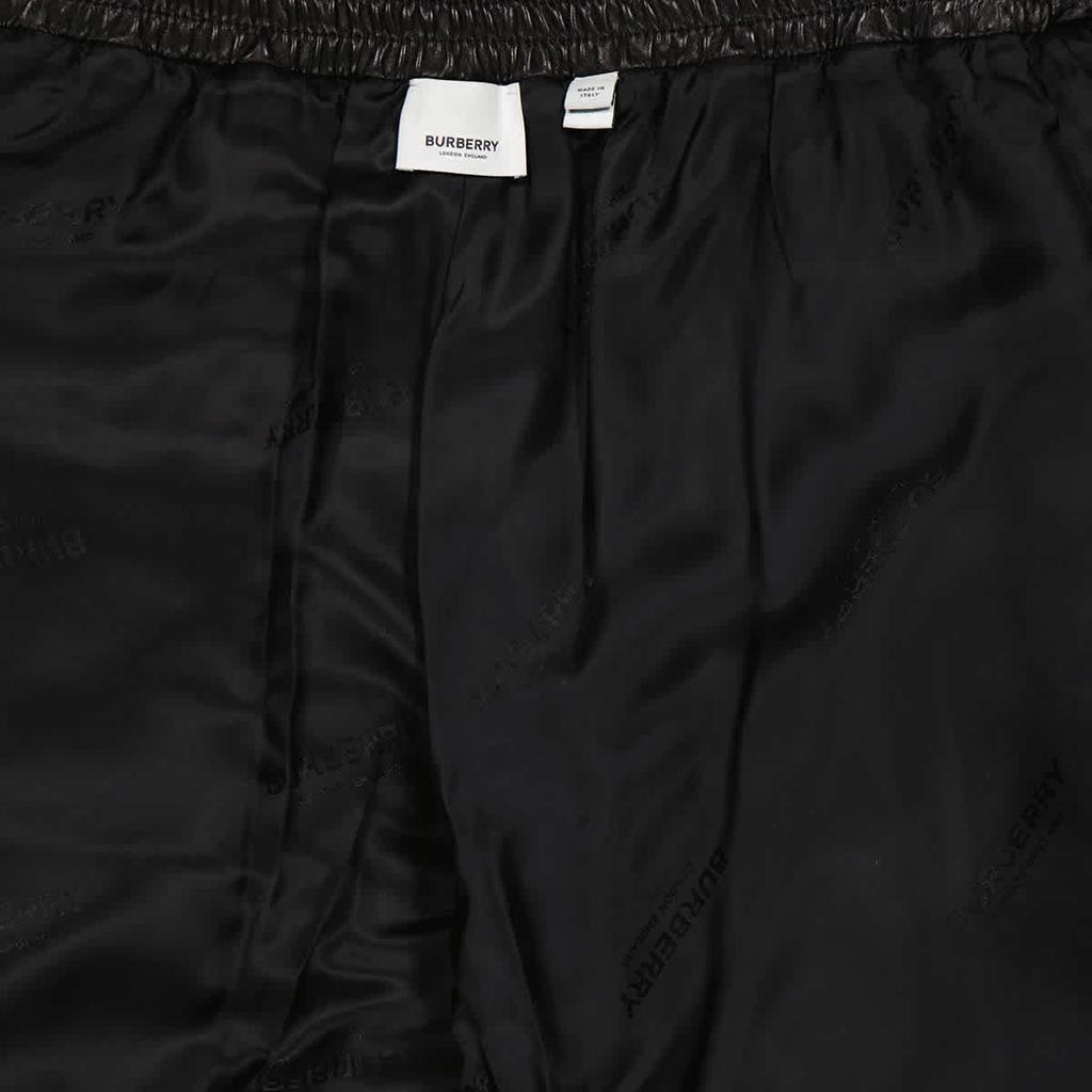 Burberry Runway Mens Black Leather Trousers, Size Small商品第3张图片规格展示