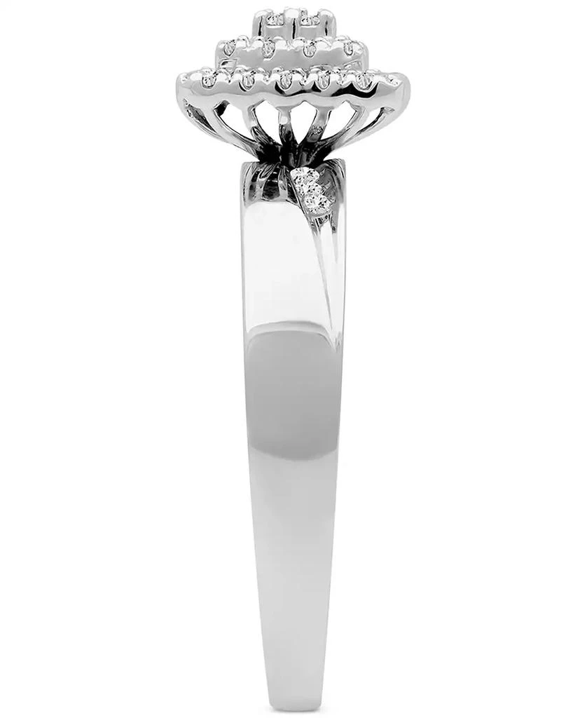 商品Macy's|Diamond Square Cluster Bridal Set (1/4 ct. t.w.) in 14k White Gold,价格¥10045,第5张图片详细描述