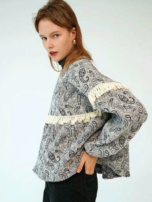 商品OUI MAIS NON|Skyler Paisly blouse,价格¥981,第3张图片详细描述