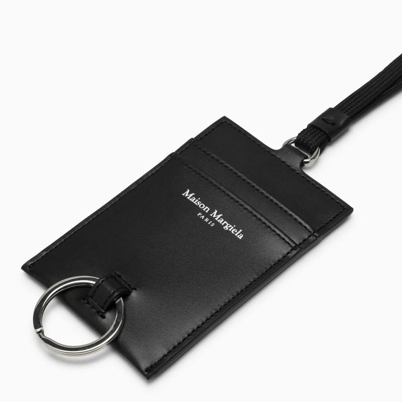 商品MAISON MARGIELA|BLACK LEATHER LUGGAGE TAG,价格¥1568,第3张图片详细描述