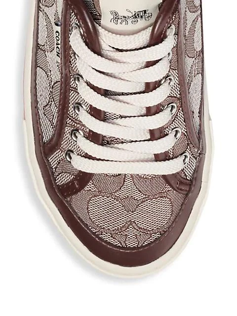 商品Coach|Citysole Logo-Embroidered Platform Low-Top Sneakers,价格¥396,第4张图片详细描述