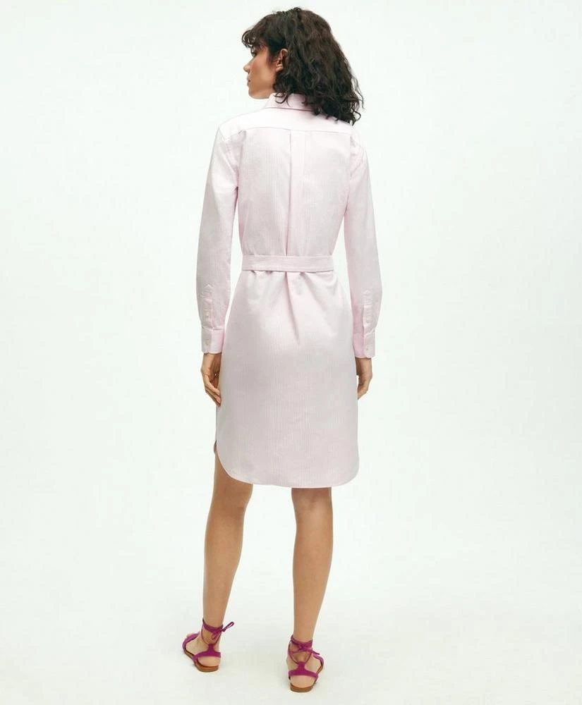 商品Brooks Brothers|Classic Fit Cotton Oxford Stripe Shirt Dress,价格¥763,第2张图片详细描述