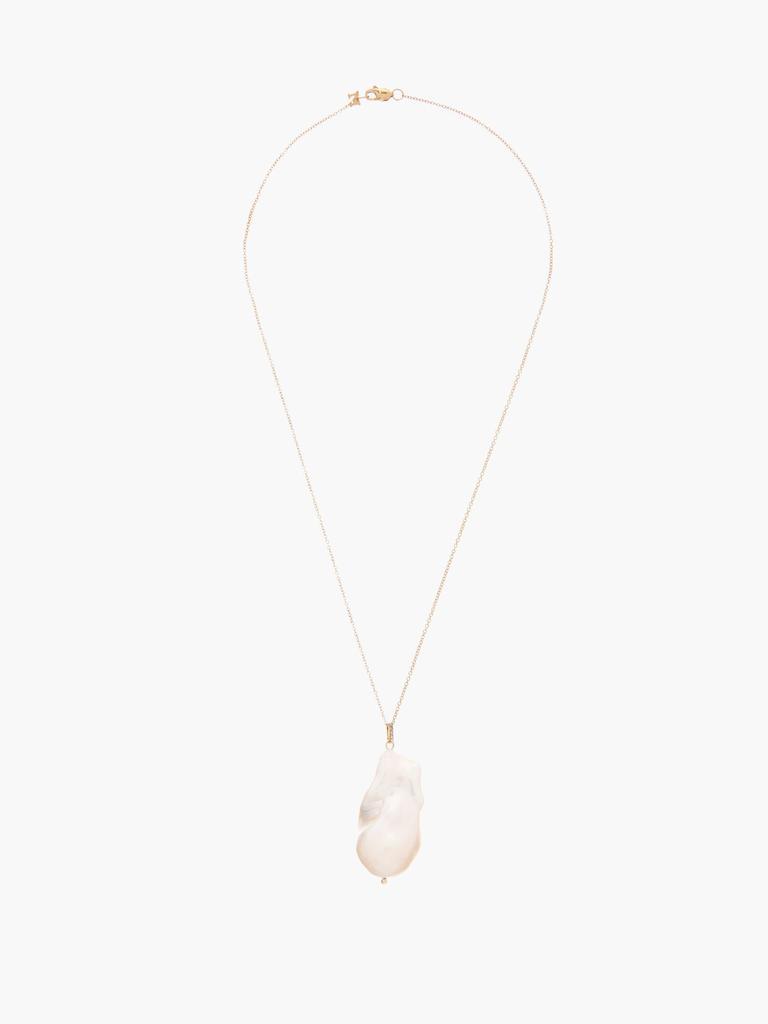 商品MATEO|Diamond, baroque pearl & 14kt gold necklace,价格¥4113,第5张图片详细描述