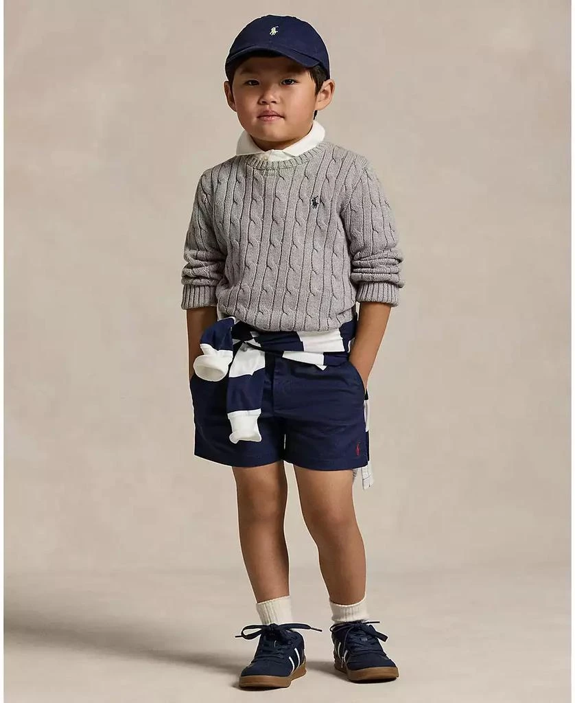 商品Ralph Lauren|Toddler and Little Boys Cable-Knit Cotton Sweater,价格¥481,第3张图片详细描述