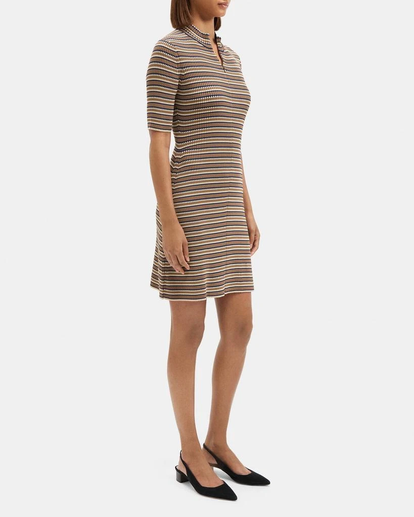商品Theory|High Neck Mini Dress in Rib Knit,价格¥1106,第2张图片详细描述