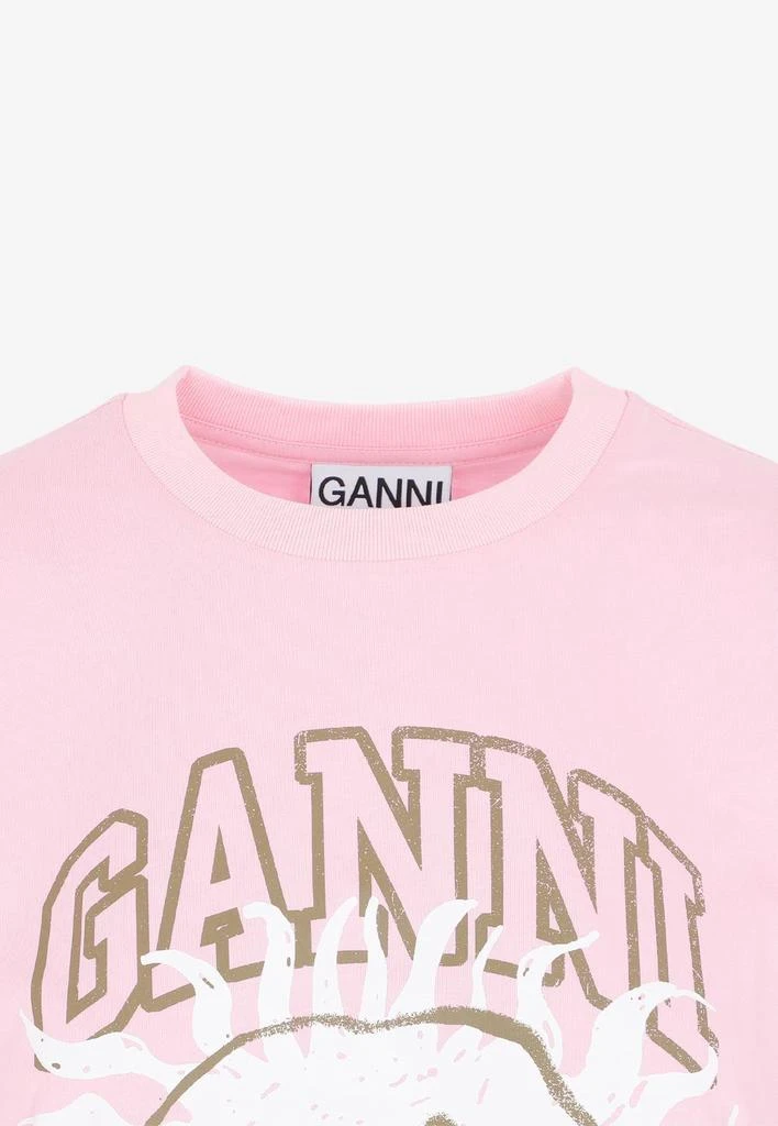 商品Ganni|Graphic Print Short-Sleeved T-shirt,价格¥492,第3张图片详细描述