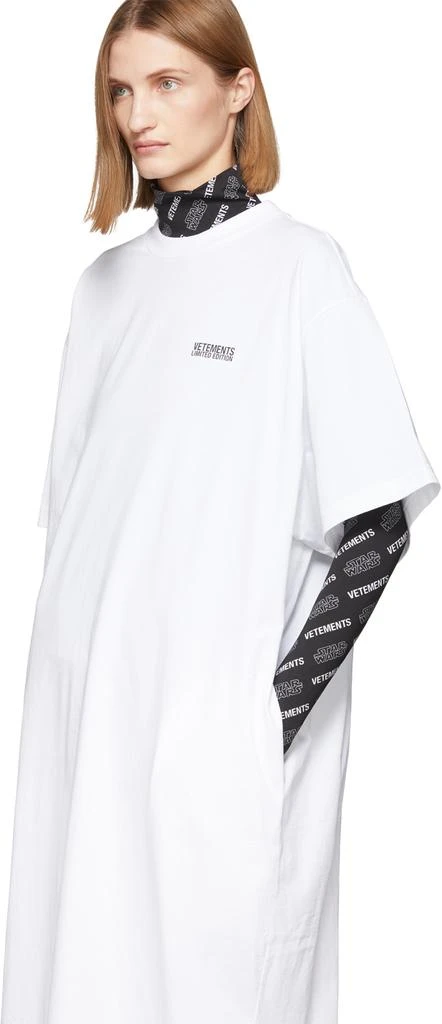 商品Vetements|White STAR WARS Edition Character List T-Shirt Dress,价格¥2379,第4张图片详细描述